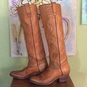 Vintage 70’s Hand Made Stewart cowgirl boots